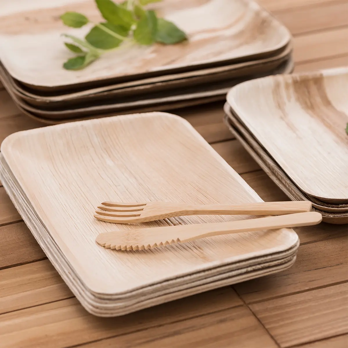 Gaffel 16cm 10st bambu - Engångsbestick och servetter - 6410413174436 - 1