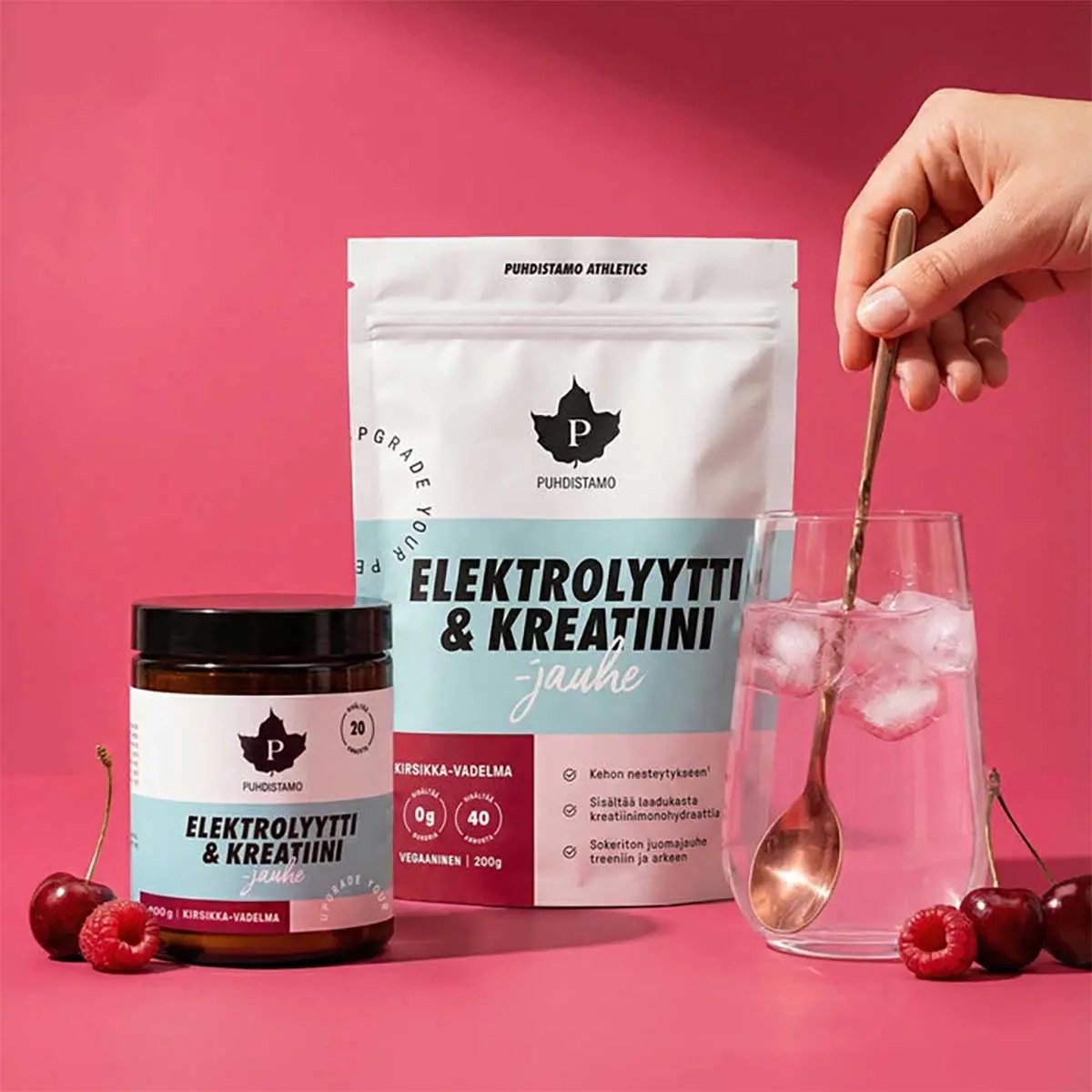 Elektrolyt- & Kreatin-Pulver Kirsche - Vitamine und Pulver - 6430028420704 - 2