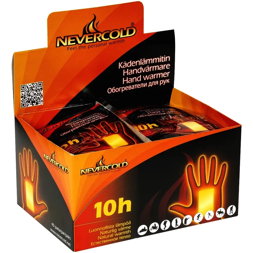 Handvärmare Nevercold 10h – 40 par (80 st) - Handvärmare och fotvärmare - 6430038642035 - 1