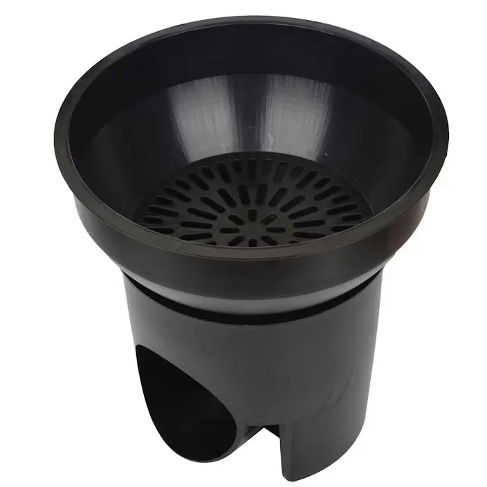 Regenwassereinlauftrichter 315 mm Seitenabgang 110 mm - Kupferrohre und PEX-Rohre - 6430039250154 - 0