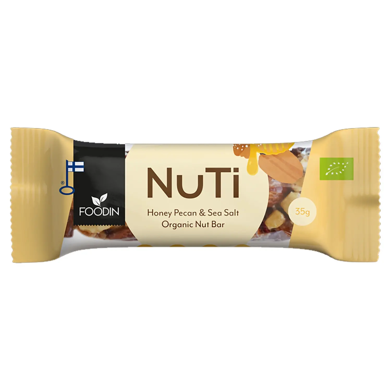 Nuti Honey Pecan Meersalz Riegel 35g - Süßigkeitenriegel - 6430048237436 - 0