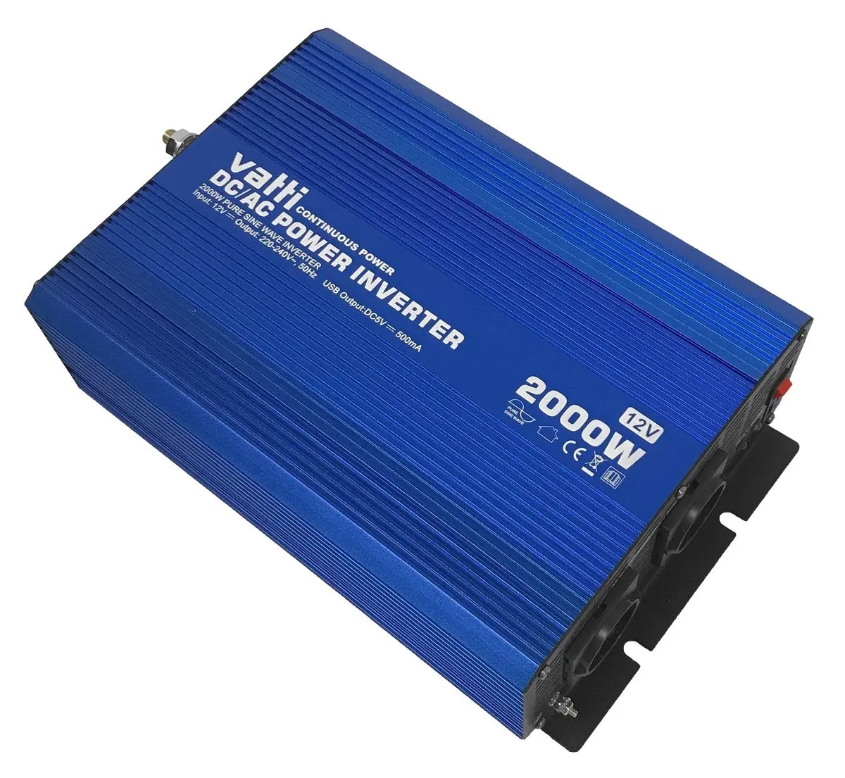 Reiner Sinuswellen-Wechselrichter 2000W 12V - Auto-Wechselrichter - 6438168103136 - 0