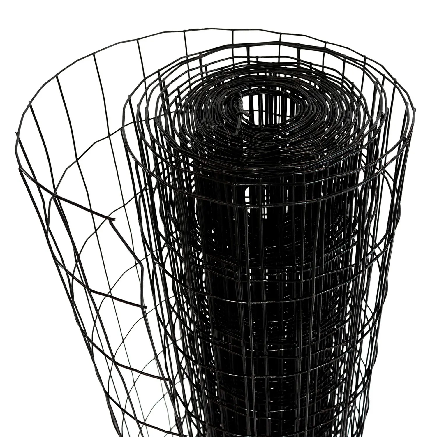 Drahtzaun 120 cm 20 m schwarz PVC - Zaunnetze und Hundennetze - 6438168115153 - 0