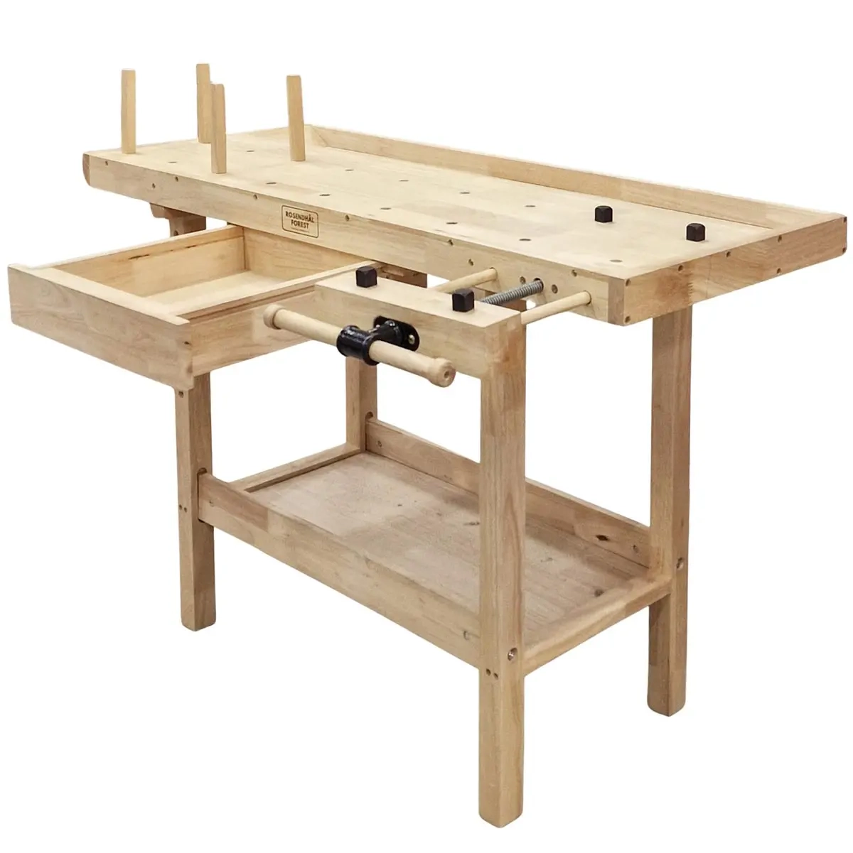Hyvelbänk Basic bench 126x62x84cm - Hyvlar, fräsmaskiner och svarvar - 6438471309386 - 1