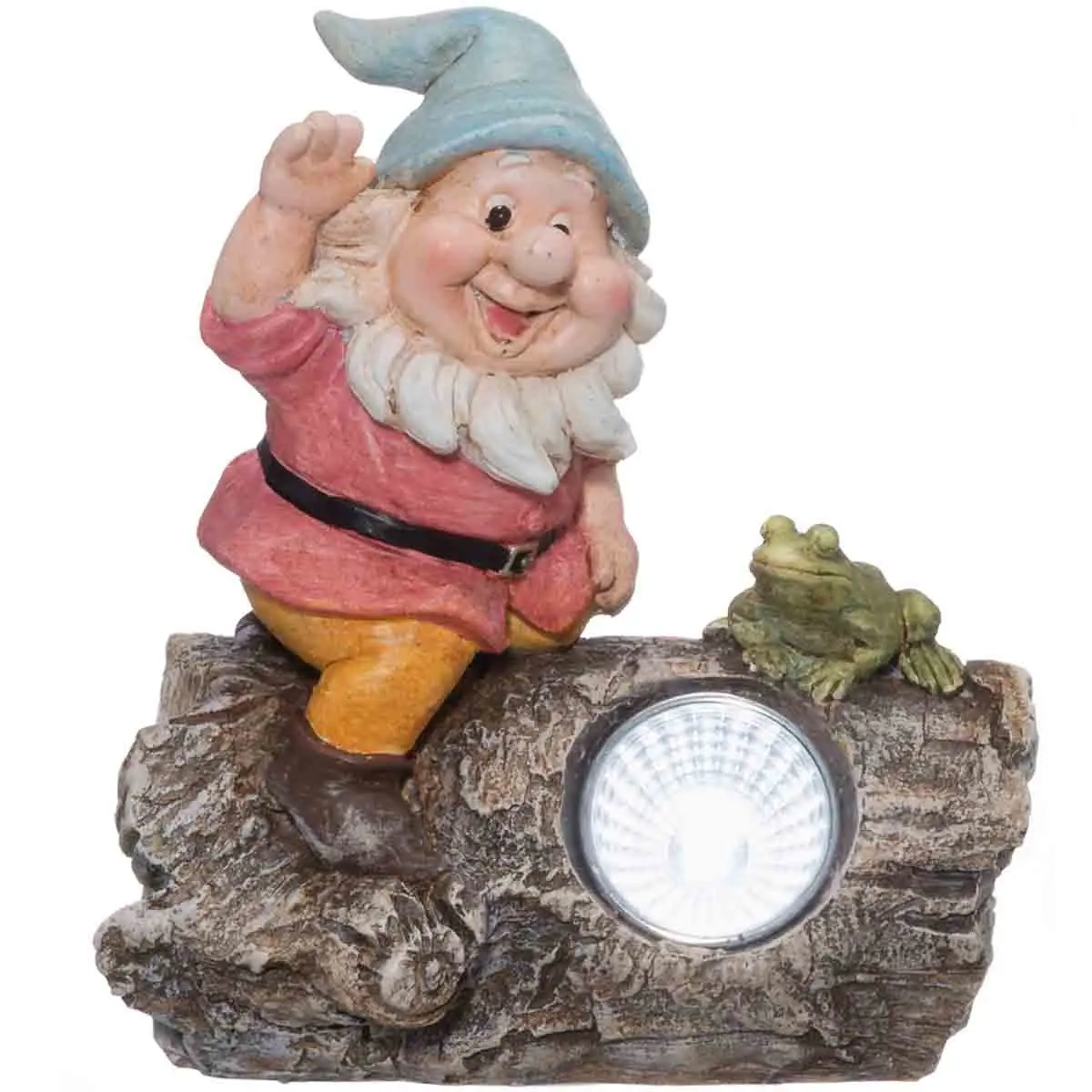 Blauer Gartenzwerg mit Solarlicht 14 cm - Gartenfiguren - 6410416463421 - 0