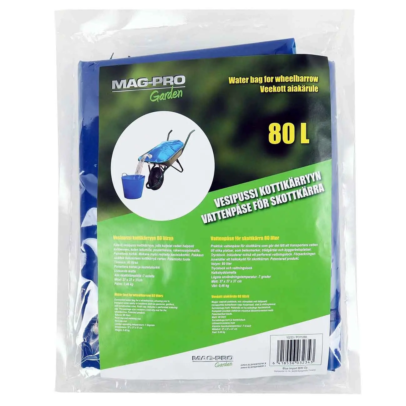 Wassersack für Schubkarre Mag Pro 80L - Bewässerungspistolen und Sprinkleranlagen - 6418536032343 - 0