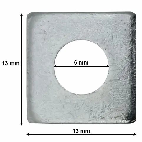 Unterlegplatte für Aluminiumprofil M6 - Montagezubehör für Solarmodule - 6438471015615 - 1