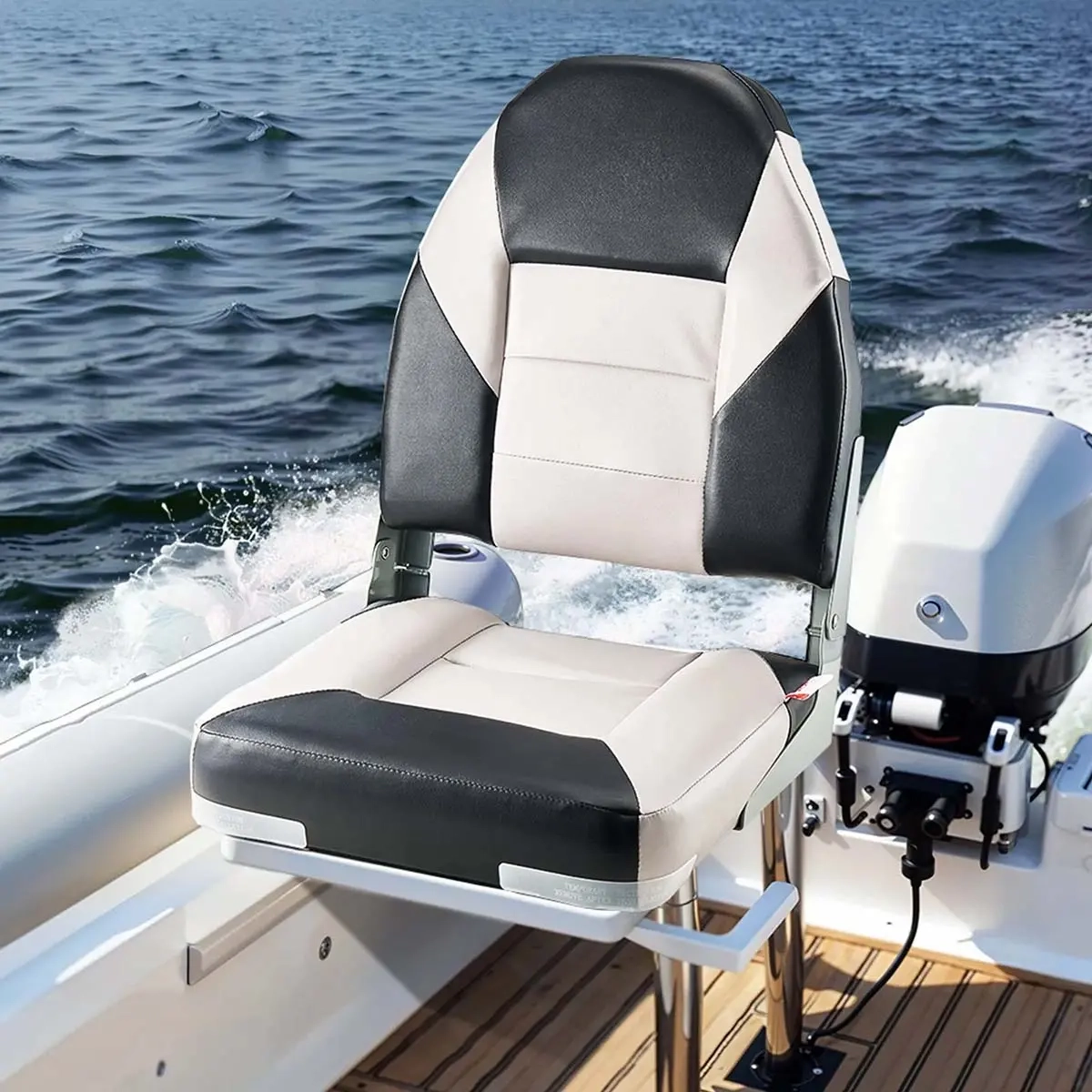Bootssitz mit hoher Rückenlehne, 2 Stück - Bootssitze und Sitzgelegenheiten - 6438471350654 - 1