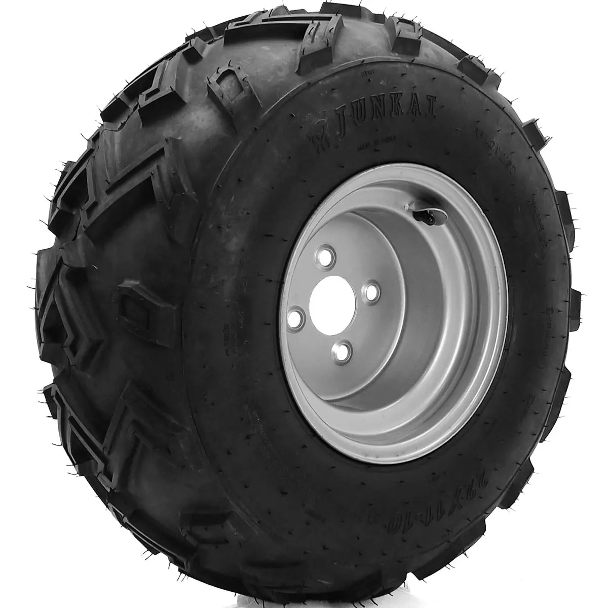 Schubkarrenräder mit Felgen + Naben 4x - Ersatzteile für ATV-Anhänger - 6438471350760 - 1