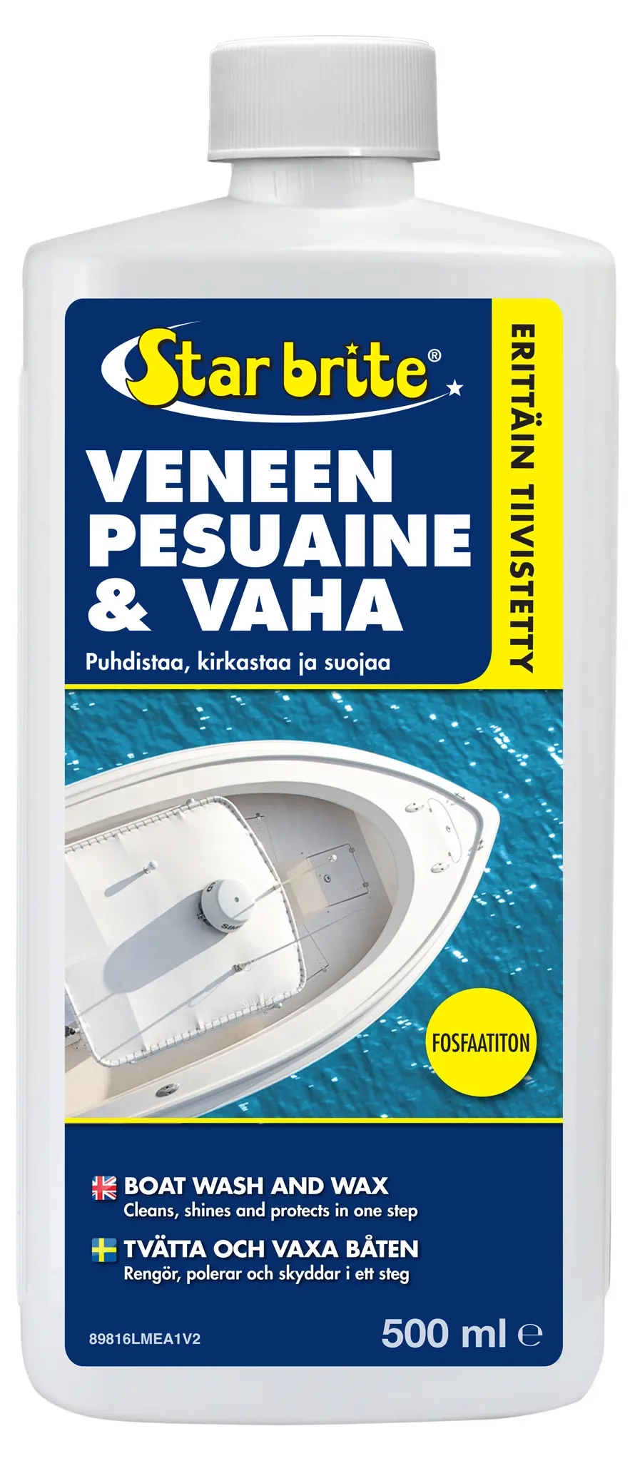 Star brite Waschmittelkonzentrat + Wachs 500ml - Waschmittel und Zubehör für Boote - 071247898194 - 0
