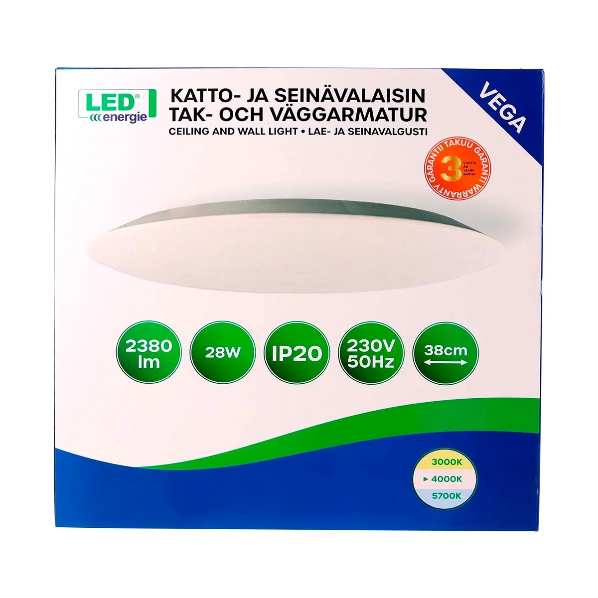 Deckenleuchte LED Vega 28W 38cm - Deckenleuchten - 6418536023990 - 1