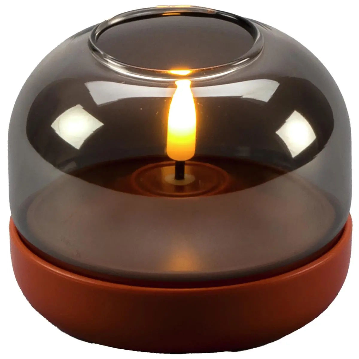 LED-Glaslaterne 8,5 cm Terrakotta - LED-Laternen - 7318300027195 - 0