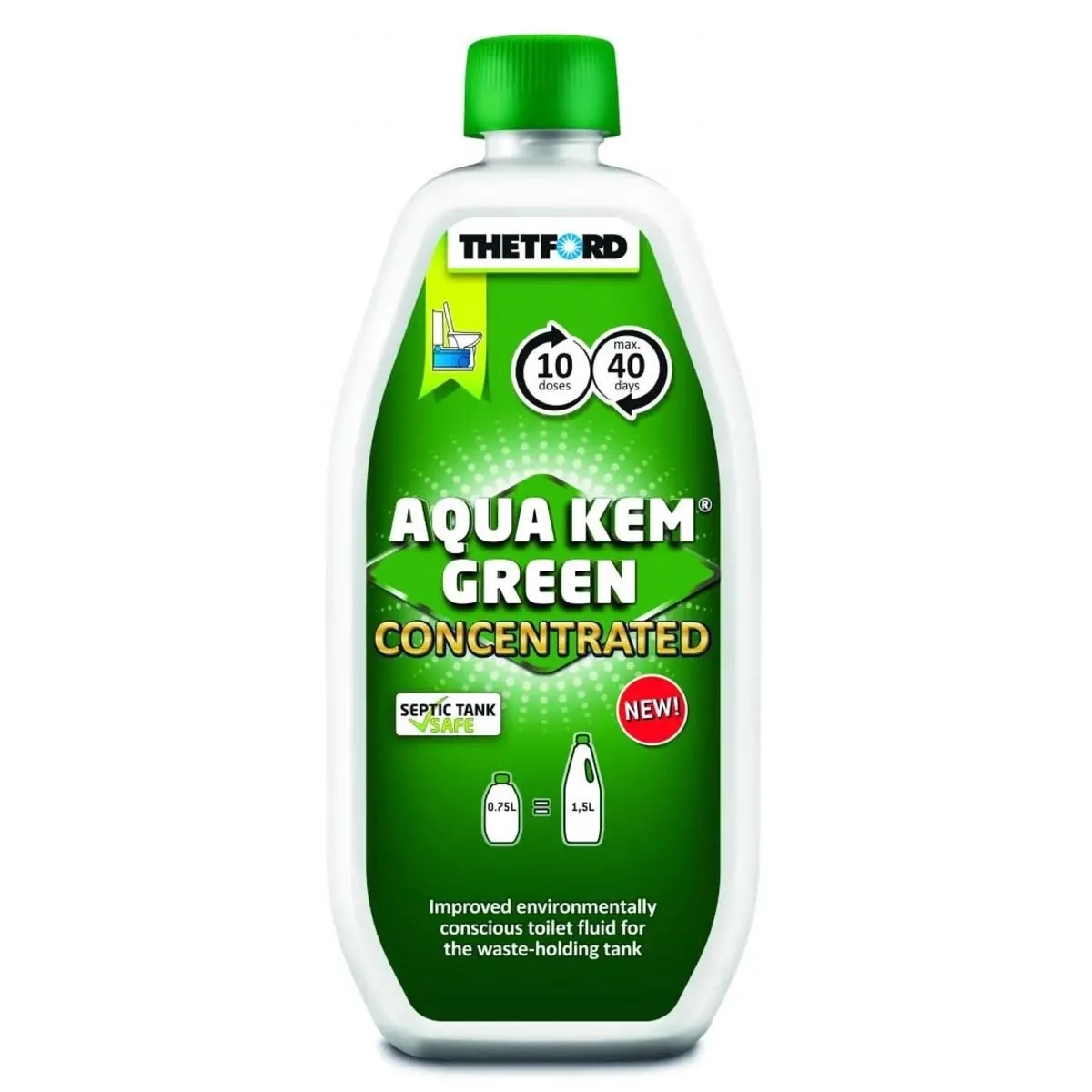WC-Chemikalie Thetford Aqua Kem Green 0,7 - Chemikalien, Reinigungsmittel und Reinigungsa - 8710315995268 - 0