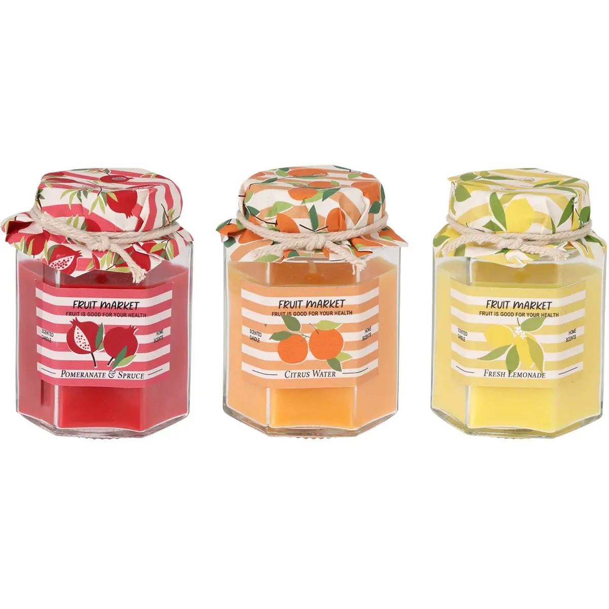 Duftkerze Marmeladenglas 8 cm Sortiment - Duftkerzen - 8721037399876 - 0