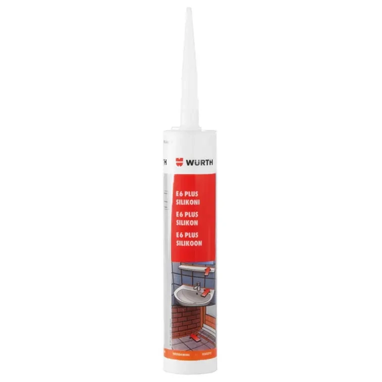 Silikon klar Wurth E6 PLUS 310ml - Silikon - 4053479434735 - 0