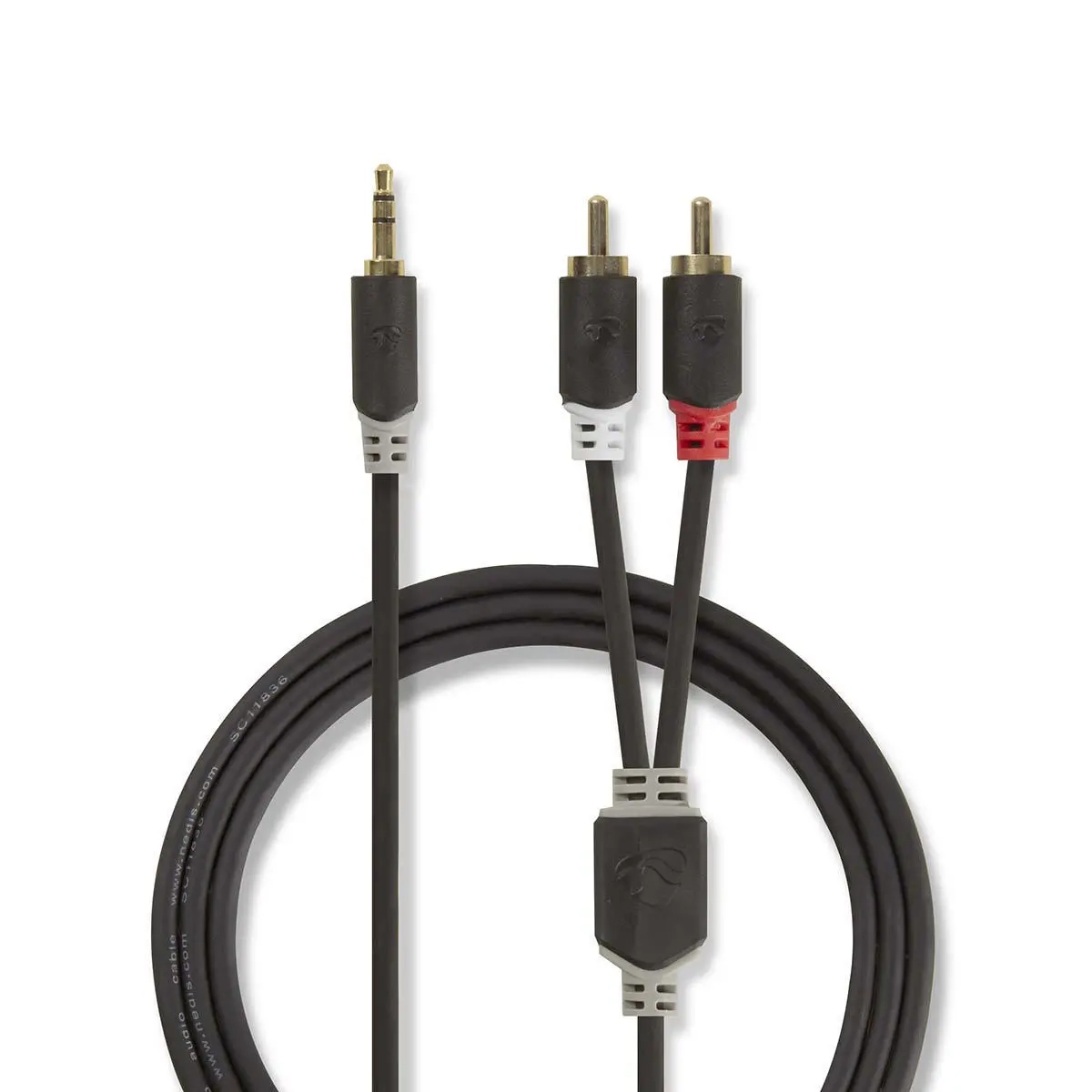 Stereo-Audiokabel 3,5 mm Stecker - 2x RCA - RCA-, AUX- und Audiokabel - 5412810265015 - 0