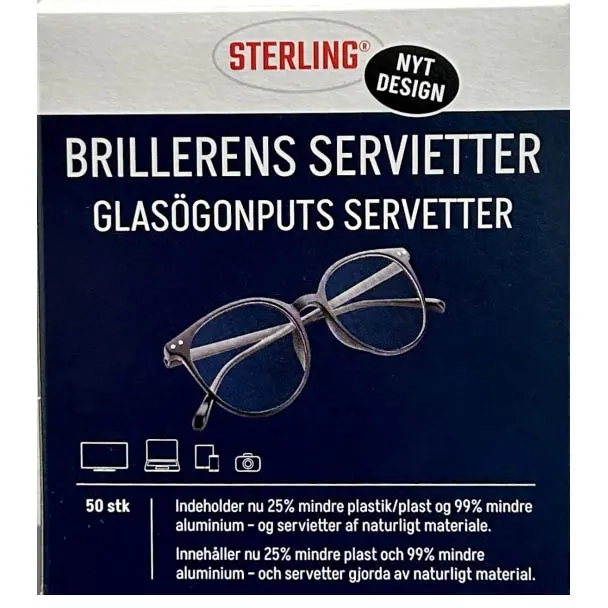 Brillenputztücher 50 Stück - Lesebrillen und Brillenreinigung - 5701098255109 - 0