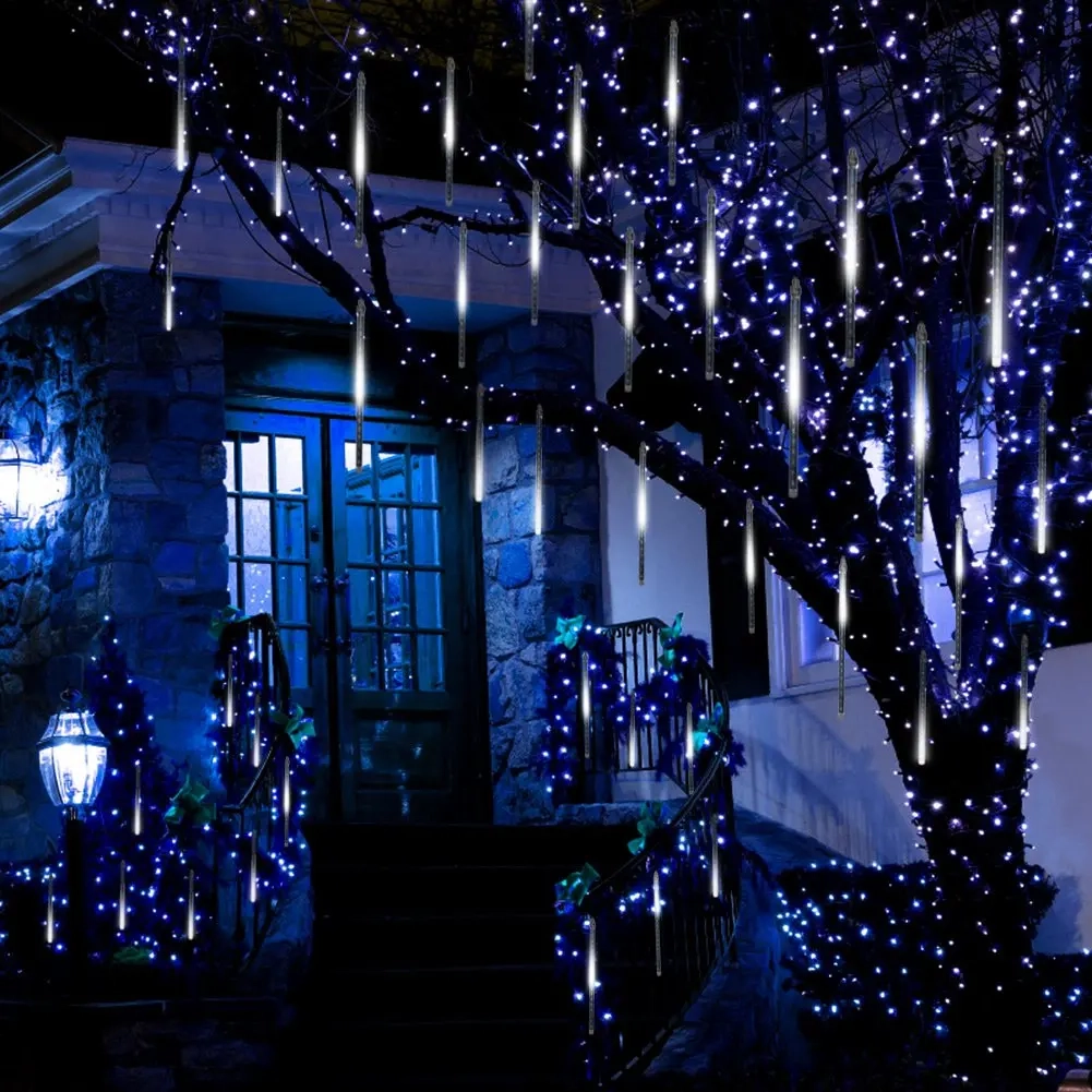 Eiszapfen-Lichterkette 10 Stäbe 50 cm gießbar - Lichtsets für Fenster und Dachtraufe - 6410412257581 - 1