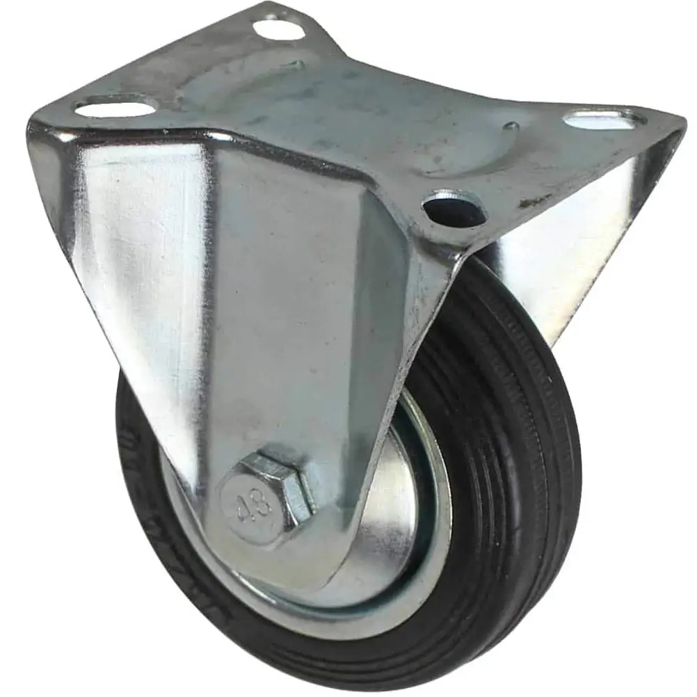 Feststellrad 75 mm mit festem Flansch - Möbelrollen - 6414675027929 - 0