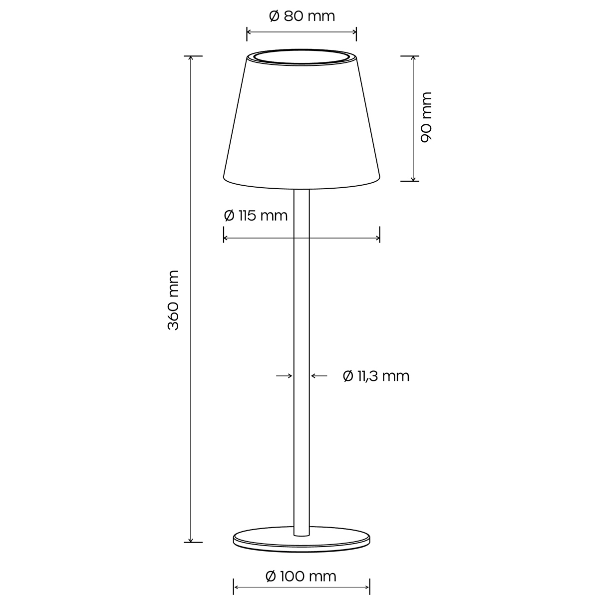 Tischlampe Praha Weiß - Wiederaufladbare Lampen - 6418536028261 - 2
