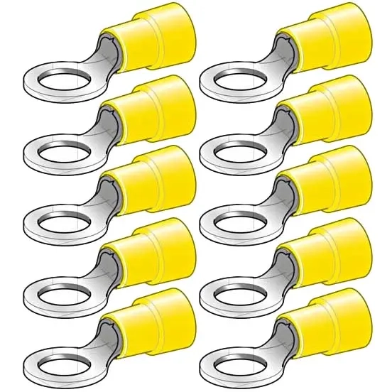 Ringkabelschuh M6 6,4mm 10 Stück gelb - Abiko - 6438255200298 - 0