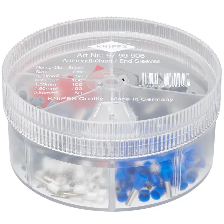 Knipex Kabelhülsensatz 0,5-2,5 mm² - Abiko - 4003773082453 - 1