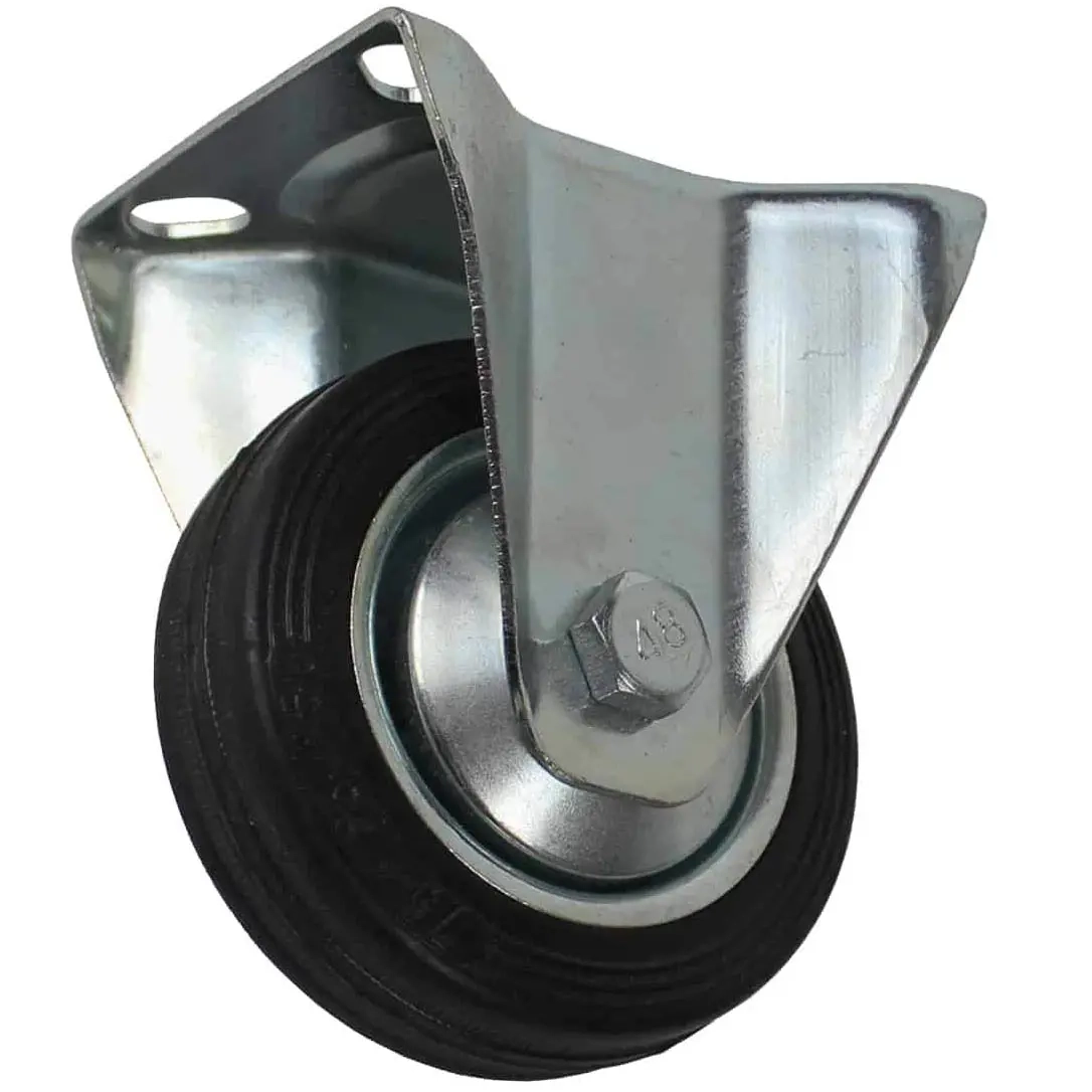 Feststellrad 75 mm mit festem Flansch - Möbelrollen - 6414675027929 - 1
