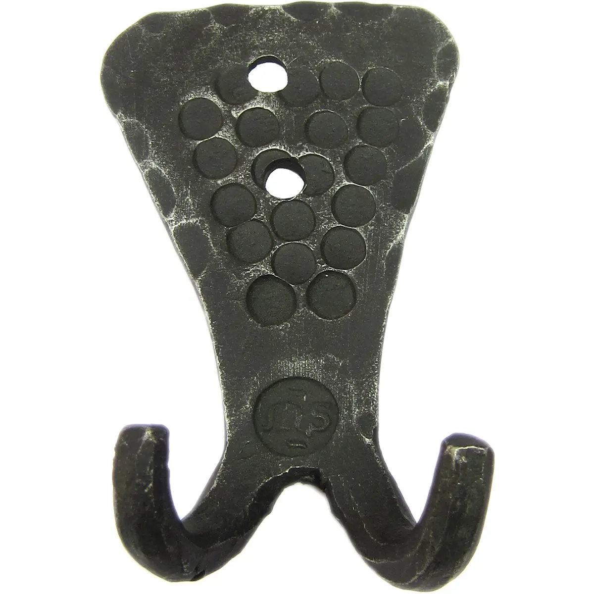 Klädhängare 2 krokar 10x6x3cm smide - Smidesprodukter - 6430035700097 - 0