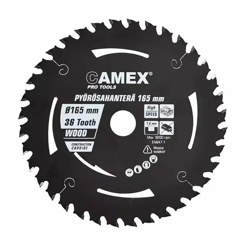 Camex Kreissägeblatt Pro 165x20x1,6mm 36 - Laubsägeblätter - 6438152037225 - 0