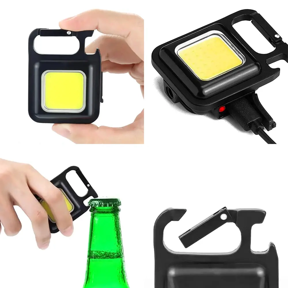 Multifunktionslicht wiederaufladbarer Schlüsselanhänger 500 Lumen - Warnleuchten - 6438168113227 - 4