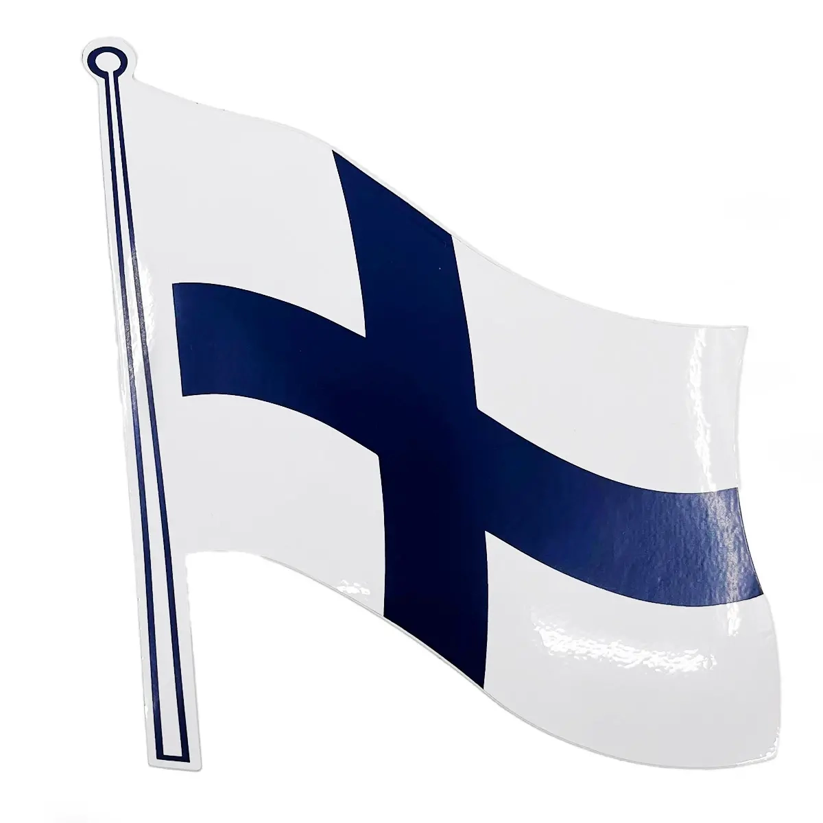 Finnische Flagge Aufkleber 2 Stück - Einrichtung für Wohnwagen und Wohnmobil - 7330446001167 - 0
