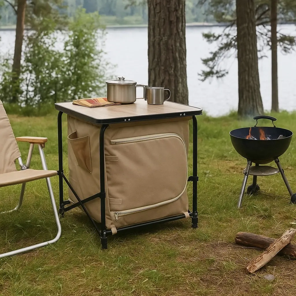Camping-Tisch Redcliffs mit Schrank 53 cm - Campingstühle und Campingtische - 8720573955546 - 1