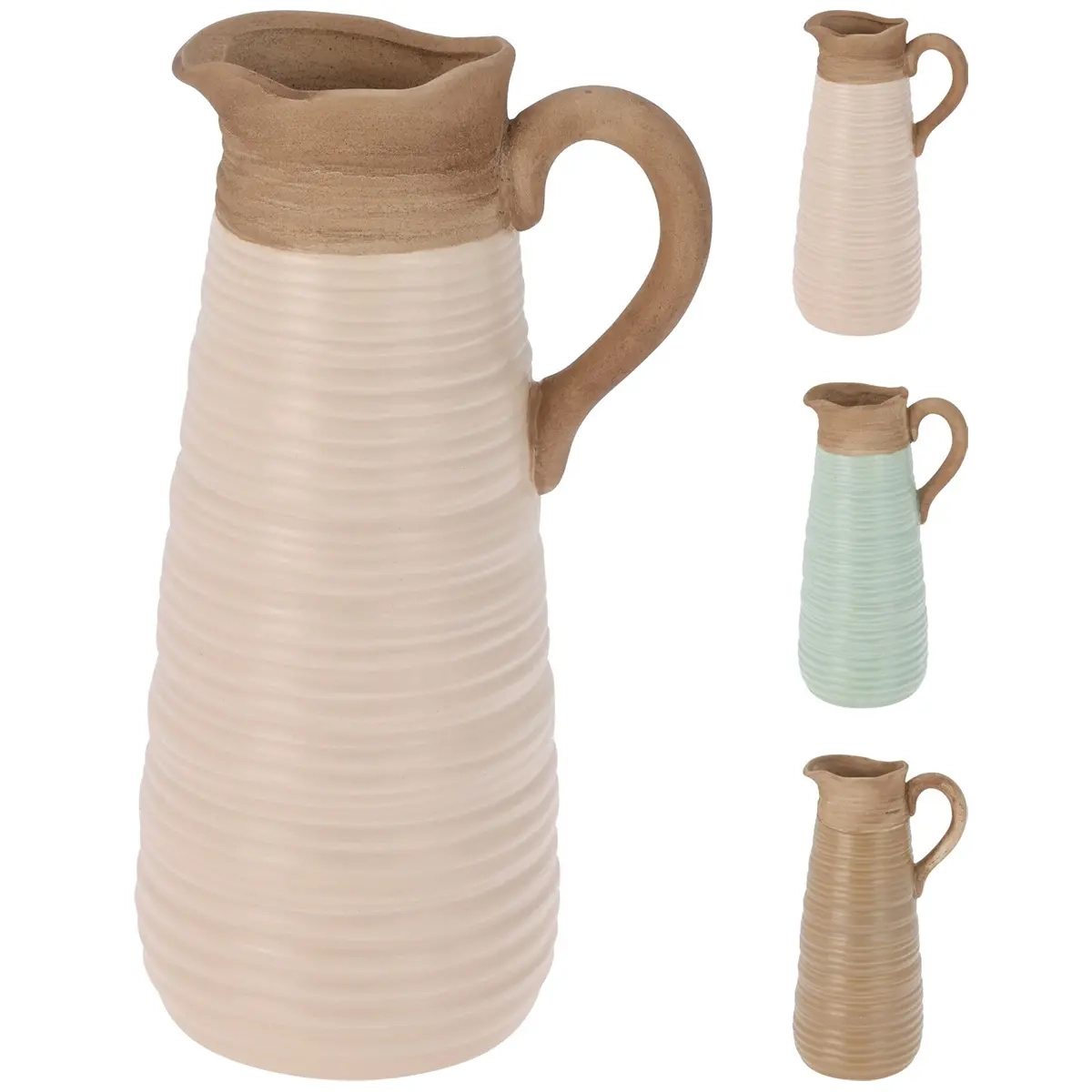 Keramikvase sortiment - Vasen und Tabletts - 8721037308953 - 3