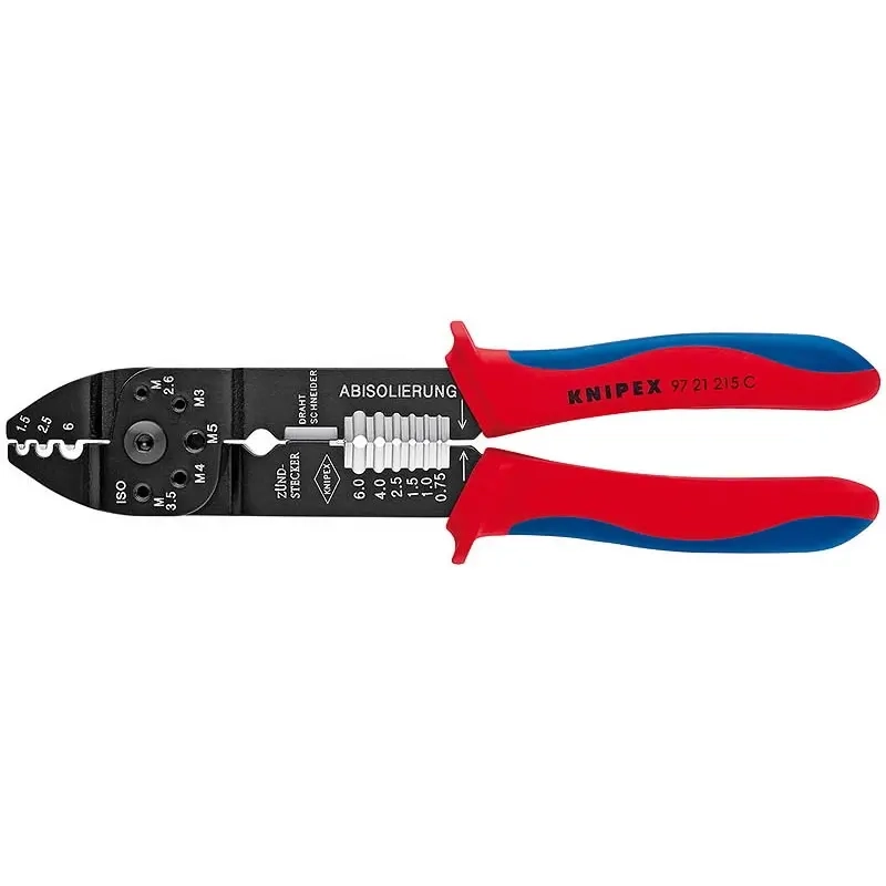 Knipex Abisolierzange 215 mm - Crimpzangen - 4003773019701 - 0