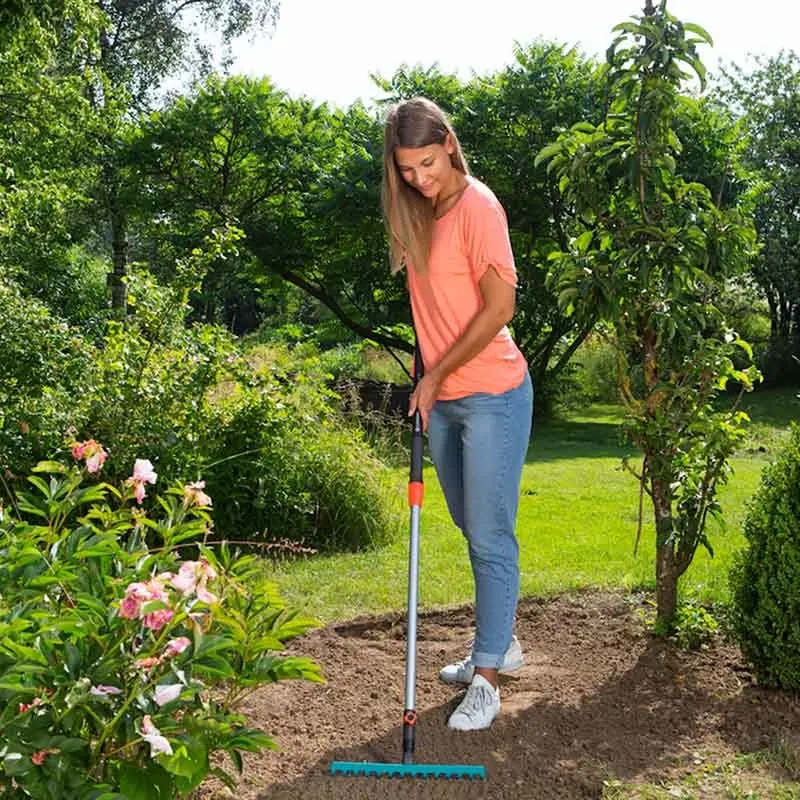 Eisenrechen Gardena Combisystem 36 cm - Rechen, Hacken und Unkrautentfernung - 4078500317801 - 2
