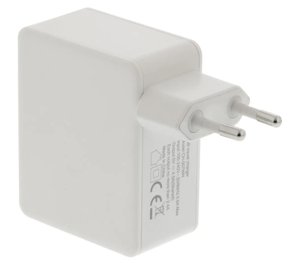 Wandladegerät 4X USB 4.8A Weiß - Handyladegeräte - 5412810267637 - 1