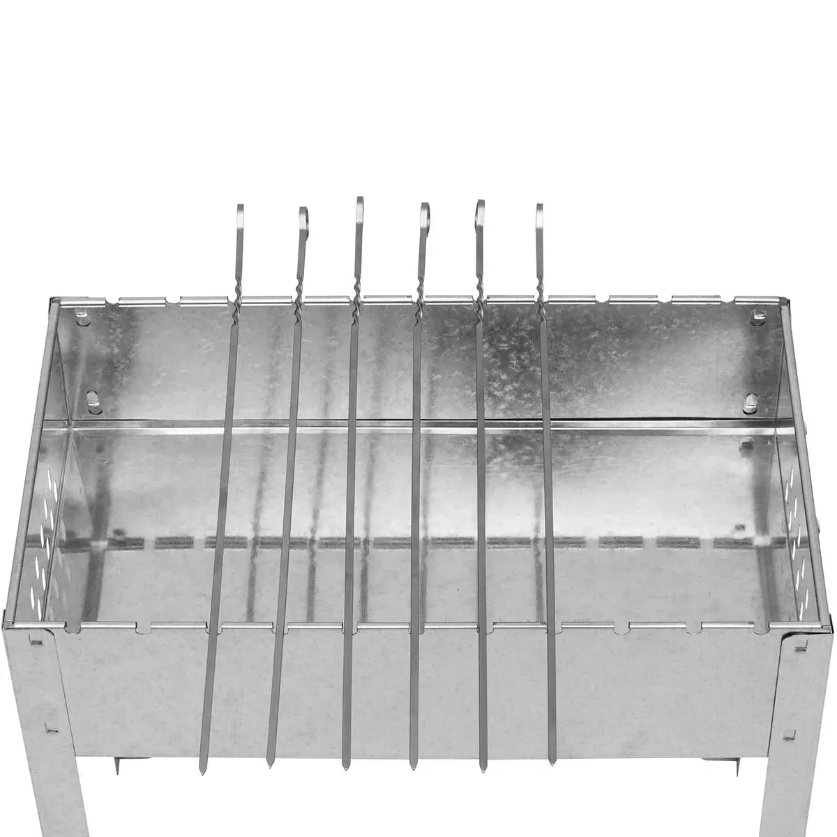 Holzkohlegrill mit 6 Spießen Mustang - Holzgrills und Holzkohlegrills - 6410416343686 - 4