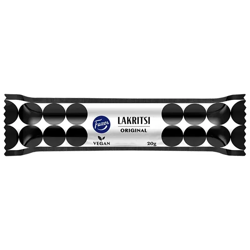 Fazer Lakritsi Original Riegel 20g - Süßigkeitenriegel - 6416453076709 - 0