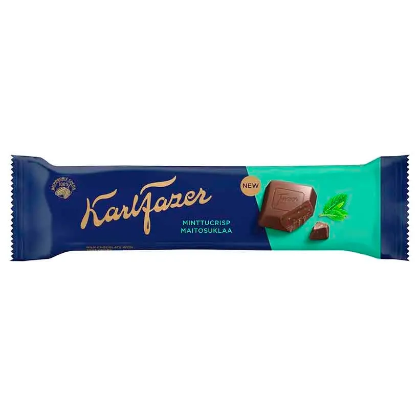 Fazer Minttucrisp Schokoriegel 37 g - Schokoladentafeln und Pralinen - 6416453420311 - 0