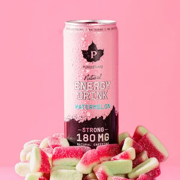 Natural Energy Drink Str 330ml Wassermelone - Energydrinks - 6430039229679 - 2