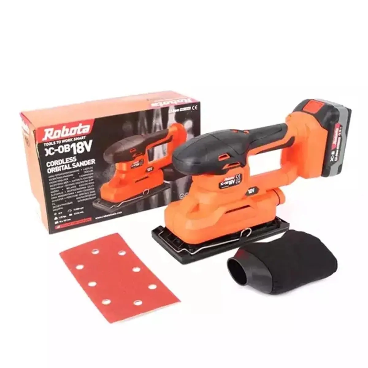Robota Akku-Deltaschleifer 18V 90x187mm r - Schleifmaschinen und Schleifpapier - 6438212140230 - 3