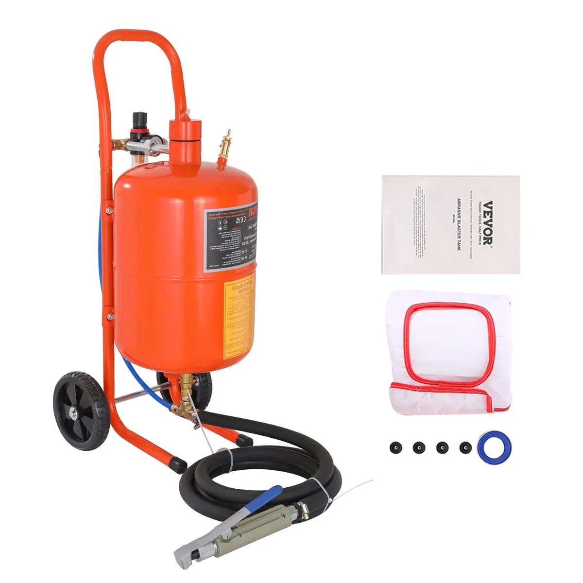 Sandstrahlgerät 18,9L 60-110PSI Vevo - Sandstrahler und Strahlsand - 6438471351965 - 7