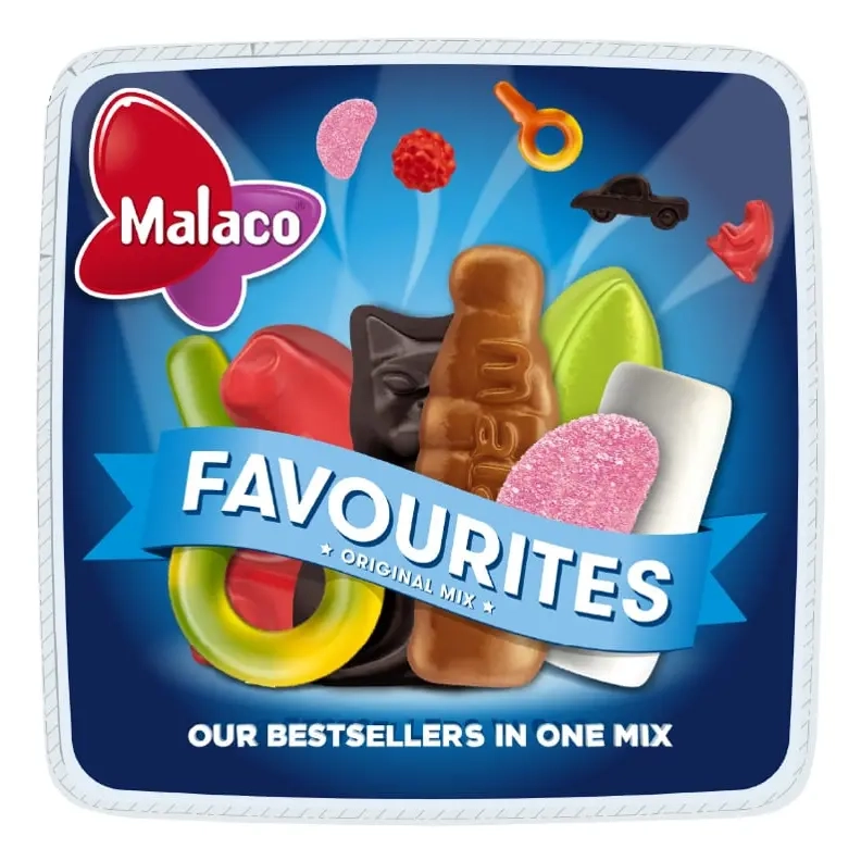 Malaco Favourites 900g - Godispåsar - 7330869146698 - 1