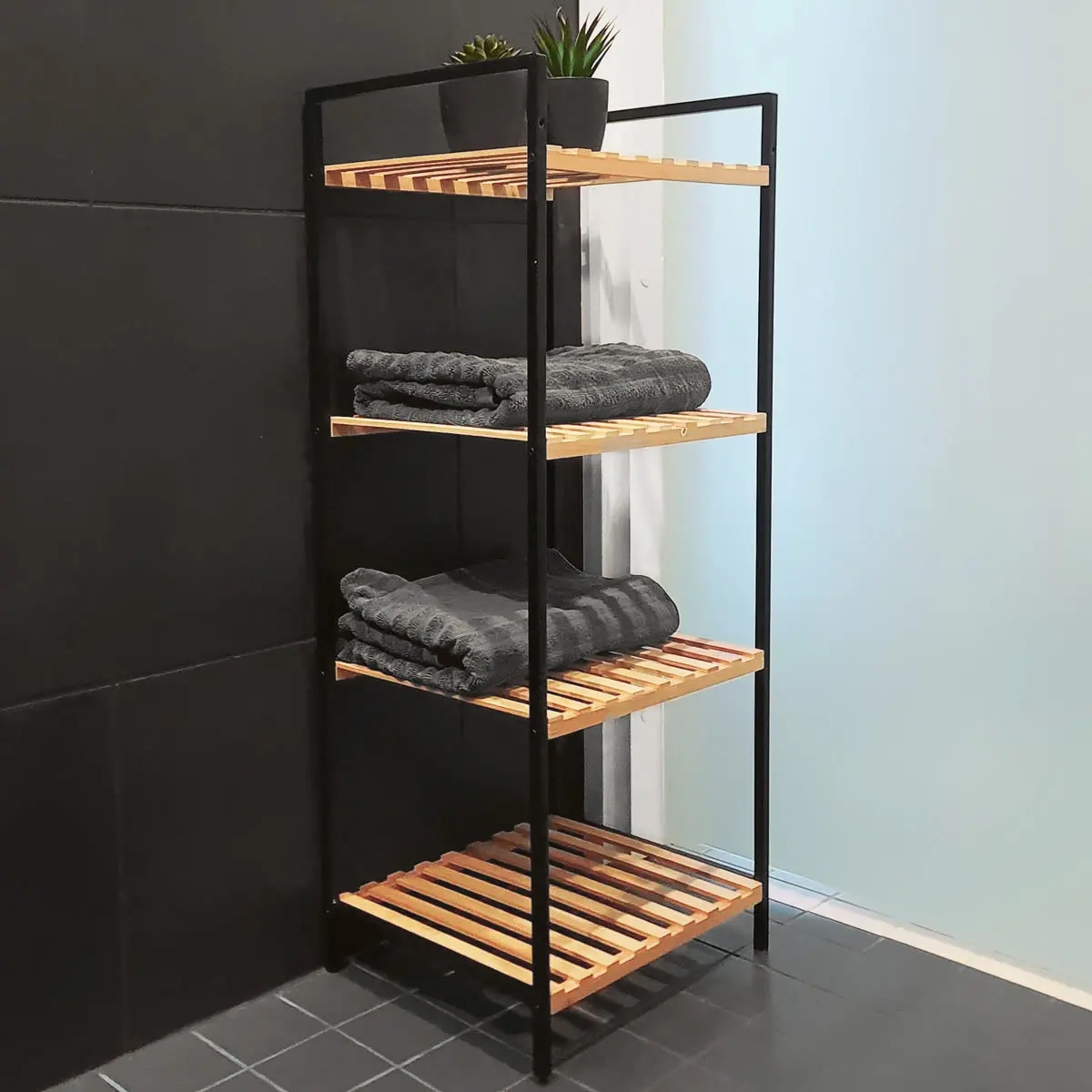 Dekoregal Korfu Bambus 4-stufig - Wandregale und Regalsysteme - 8719987094521 - 2
