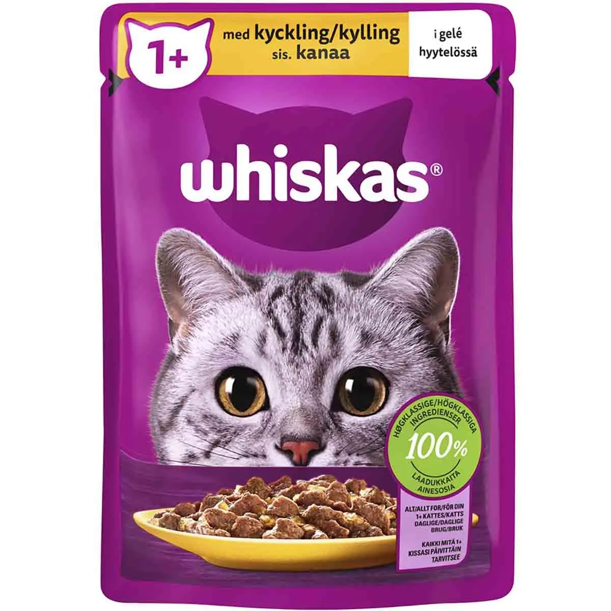 Whiskas Huhn in Gelee 85g - Nassfutter Katze - 3065890155596 - 0