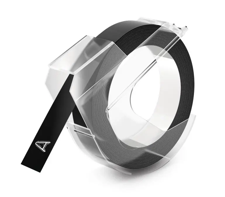 Dymo Prägeband schwarz 9mm x 3m - Beschriftungsgeräte und Beschriftungsbänder - 3501170847732 - 3