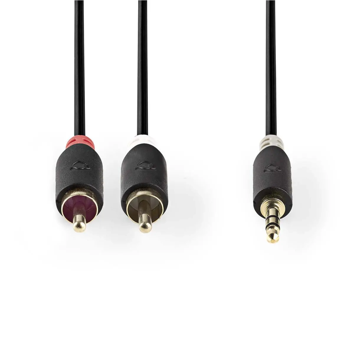 Stereo-Audiokabel 3,5 mm Stecker - 2x RCA - RCA-, AUX- und Audiokabel - 5412810265015 - 1