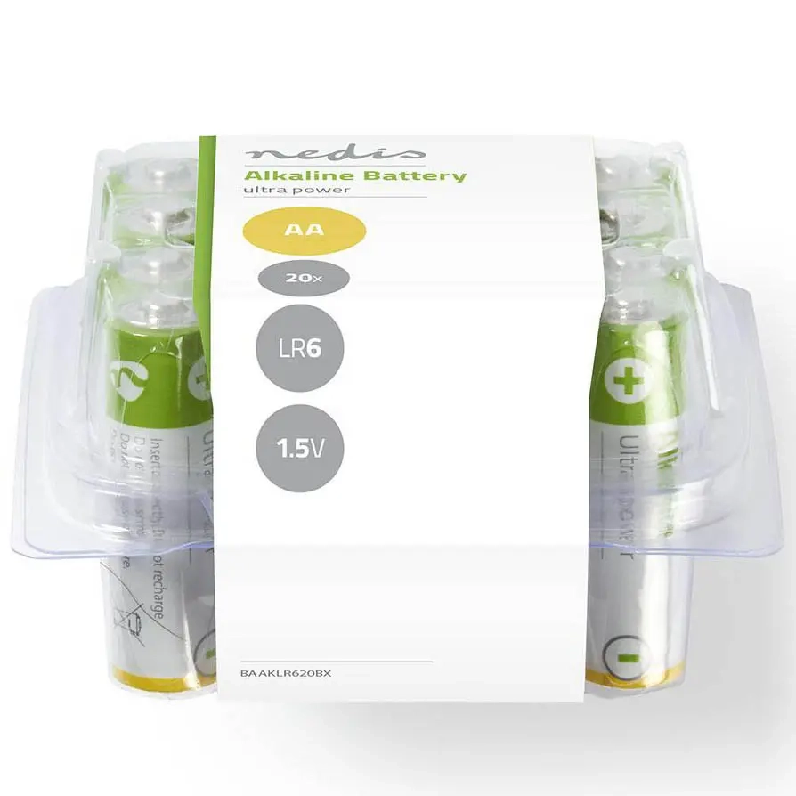 Alkalibatterien AA LR6 1,5V 20 Stück Nedis - AA- und AAA-Batterien - 5412810266791 - 1
