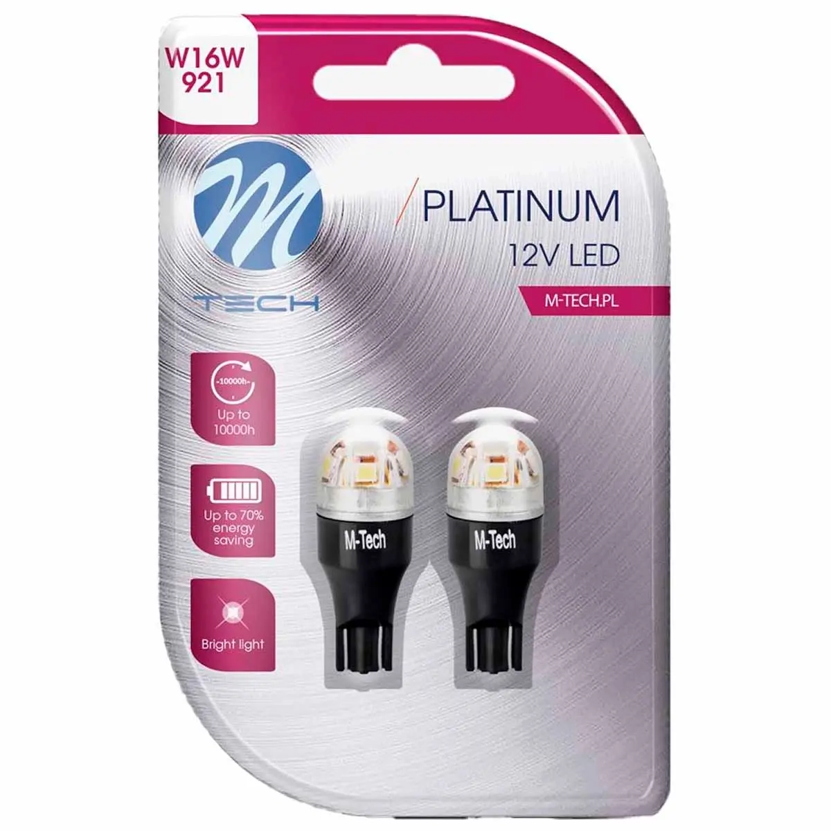 LED Platinum W16W T15 12-24V 1W 2 Stück - LED-Lampen und LED-Kits - 5901508554635 - 0