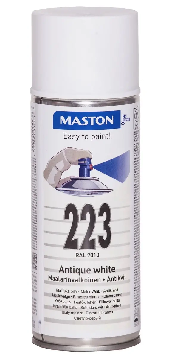 MASTON SPRAYFÄRG 400ml VIT - Färger och sprayfärger - 6412491002236 - 0
